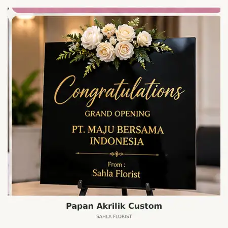 Papan Bunga Akrilik Intermoda Bsd